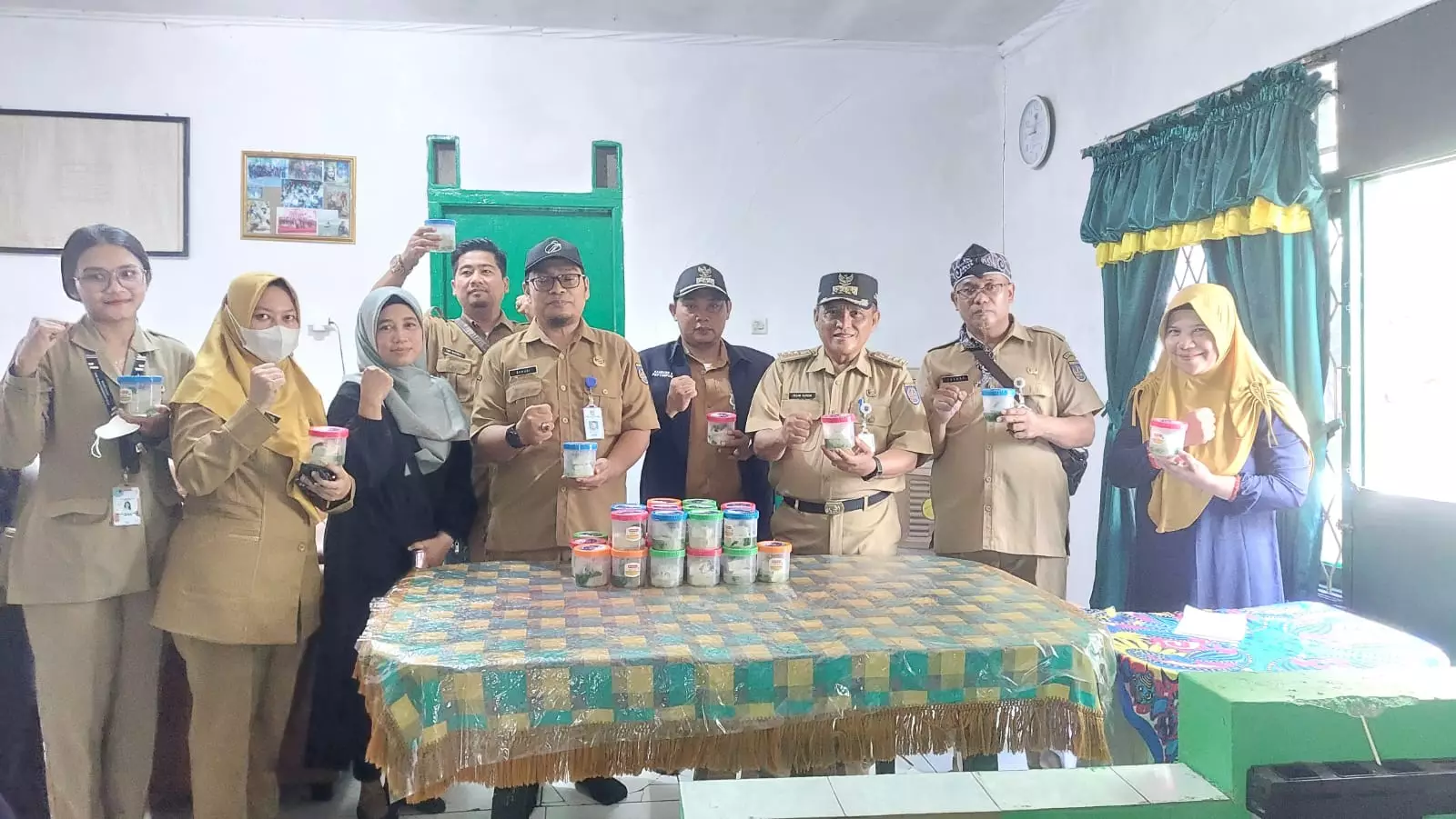 Lurah Ratujaya Sambangi Tempat Pembuatan Makanan Tambahan Bagi Balita Stunting