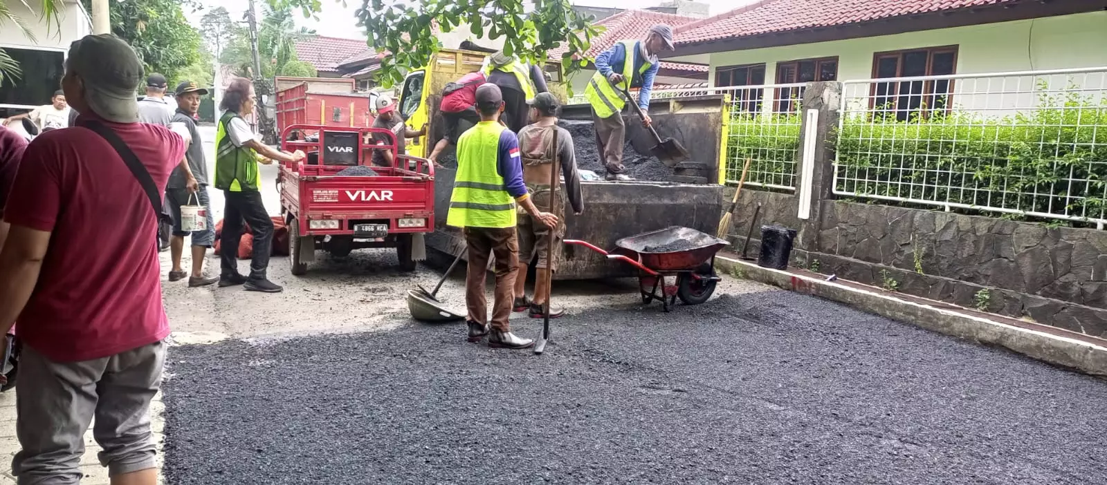 Lurah Gandul Puas dengan Kinerja Pokmas Lakukan Pembangunan Fisik