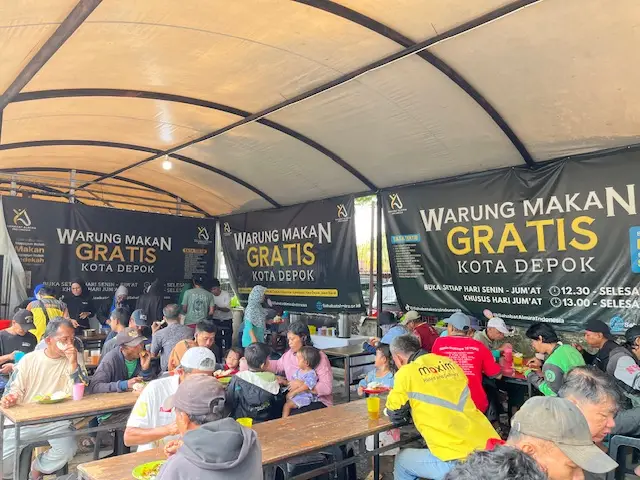 Yuk Merapat! Warung Makan Gratis Kota Depok, Bisa Langsung Datang Tanpa Syarat