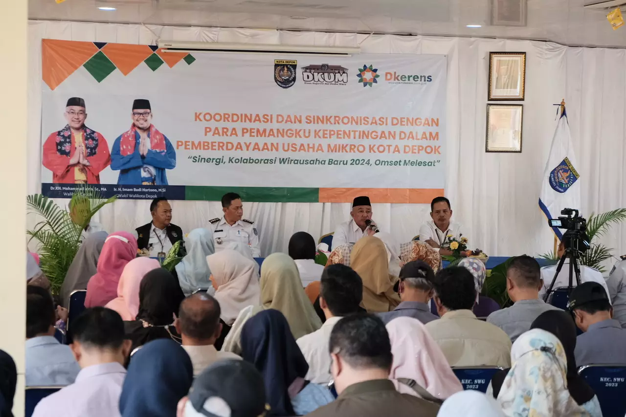 DKUM Depok Lakukan Koordinasi dan Sinkronisasi Pemberdayaan Usaha Mikro di Kecamatan Sawangan
