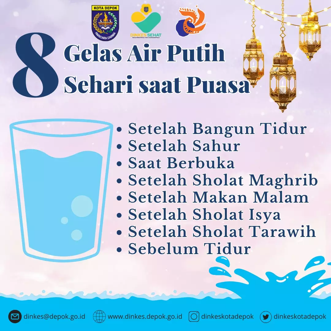 Cegah Dehidrasi, Ini Waktu Terbaik untuk Minum Air Putih Saat Berpuasa
