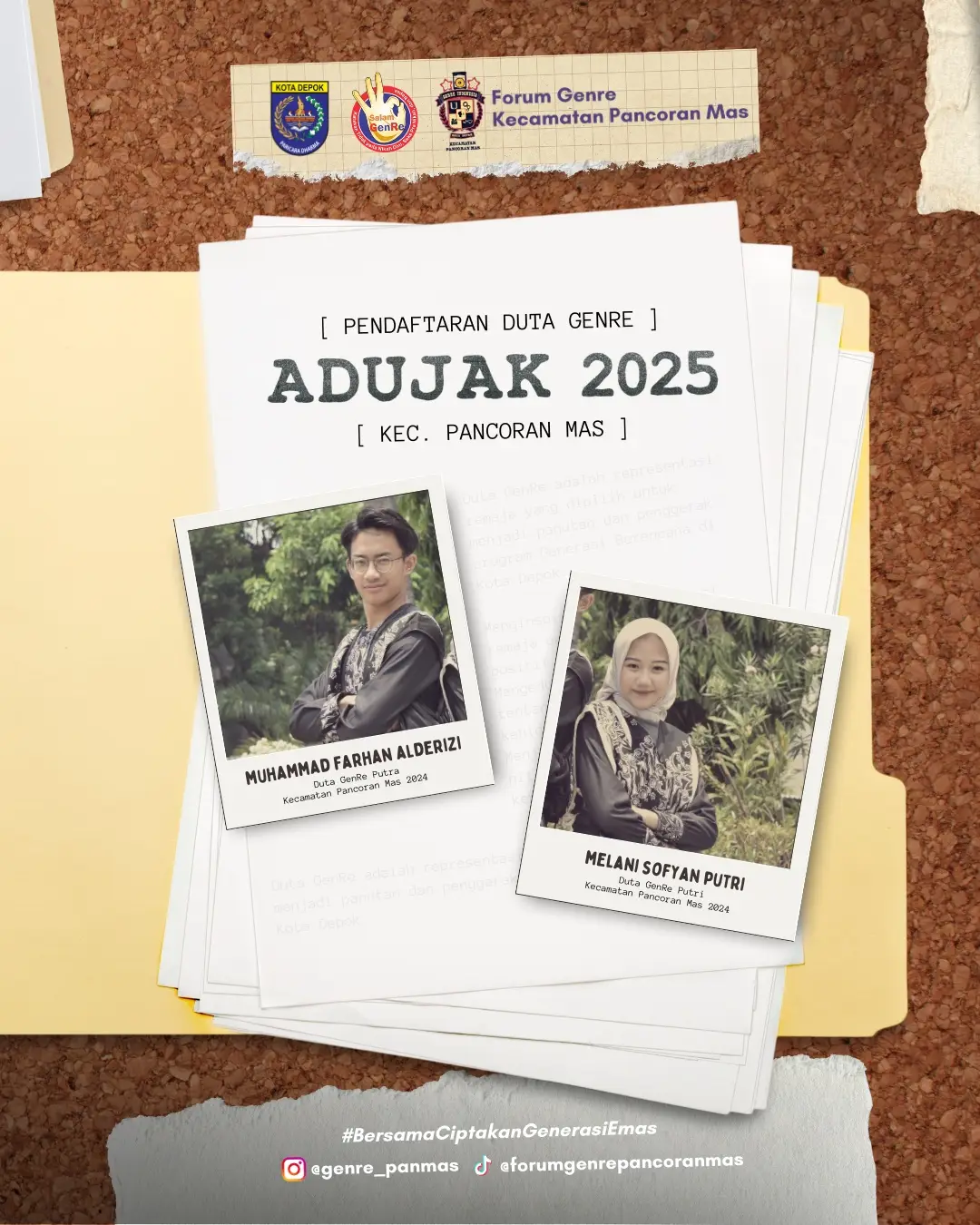 Kecamatan Panmas Cari Duta Generasi Remaja Lewat Adujak 2025
