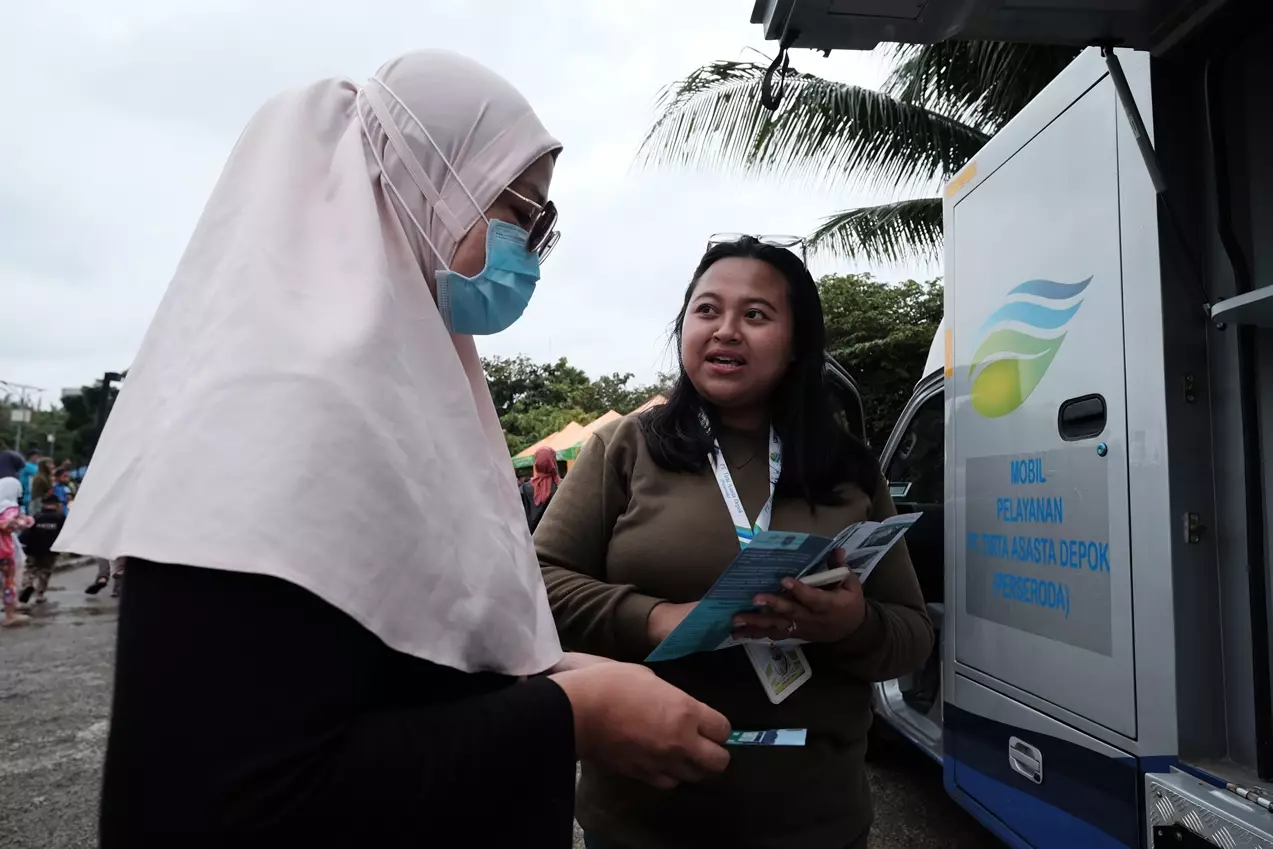 Tirta Asasta Depok Buka Pelayanan di Alun-alun Kota Depok