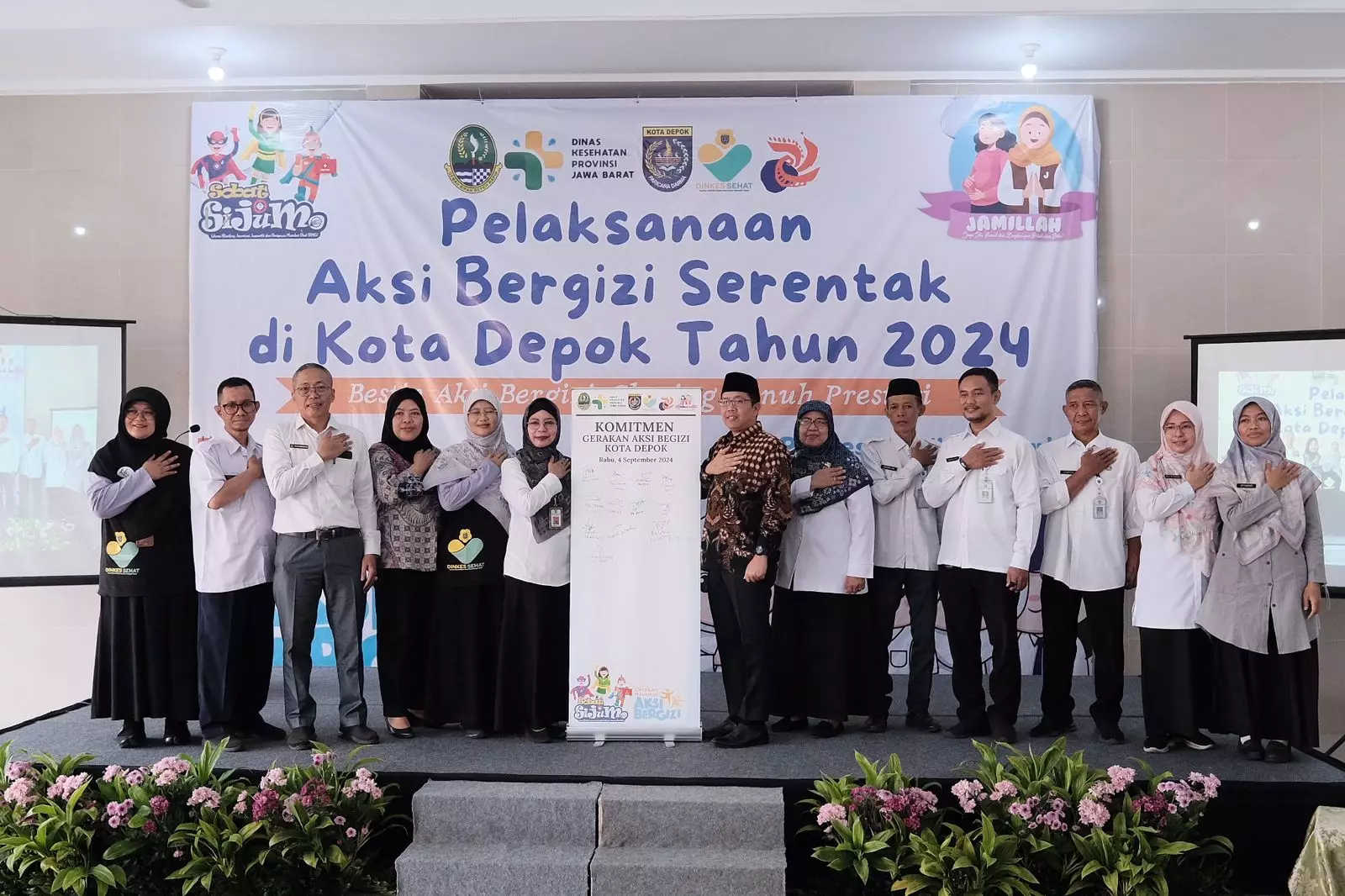 Komitmen Bersama Lintas Sektor Dukung Aksi Bergizi di Kota Depok