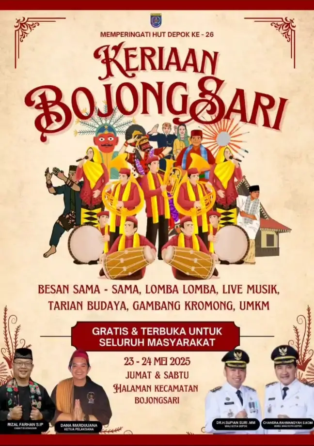 Keriaan Bojongsari Warnai Hari Jadi ke-26 Kota Depok untuk Semua Kalangan