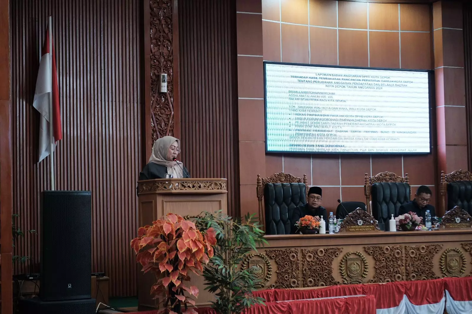 Banggar DPRD Depok Sampaikan Laporan Pembahasan Raperda Perubahan APBD 2024