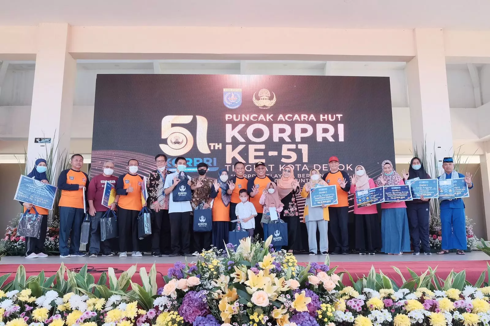 Ini Pemenang Lomba HUT ke-51 KORPRI Tingkat Kota Depok