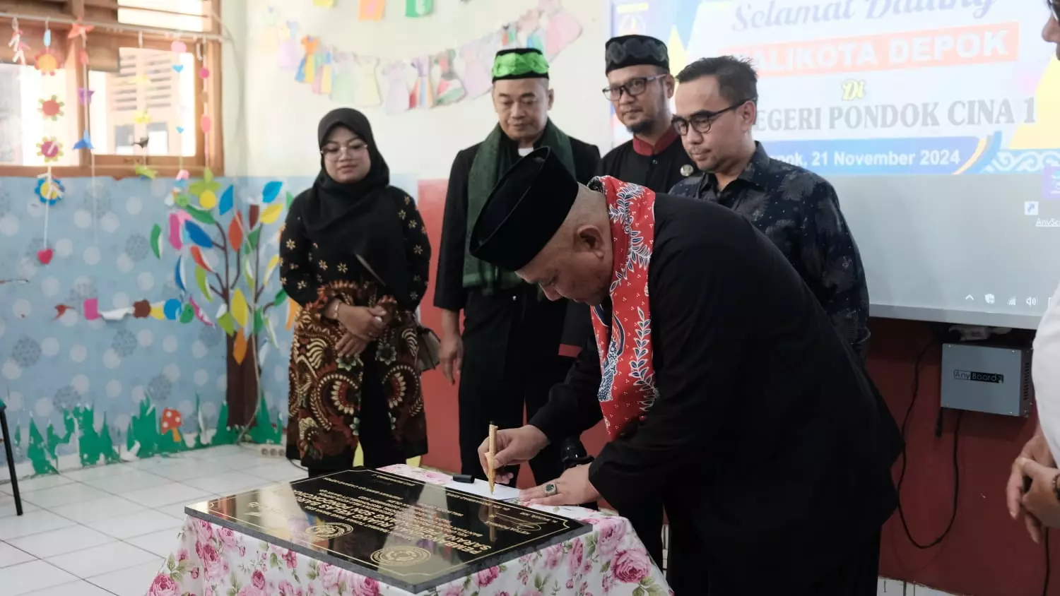 Camat Beji Apresiasi Pembangunan SDN Pocin 1 Lewat Dana CSR