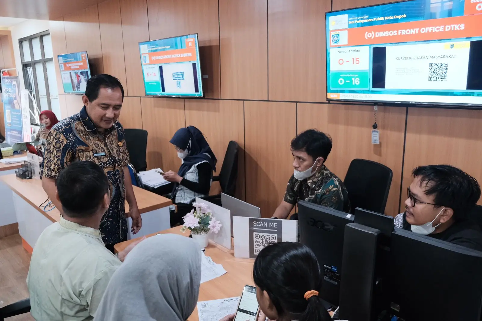 Wawalkot Tinjau MPP Depok, Cek Pelayanan dan Sapa Pengunjung