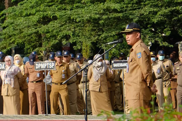 Sekda Depok Pimpin Apel Pagi ASN