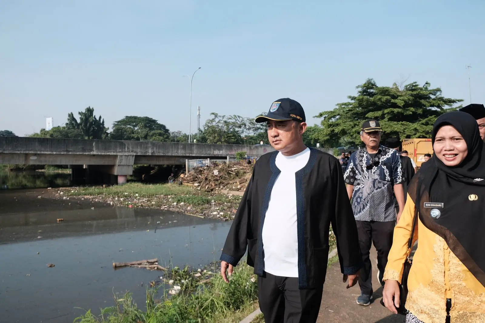 Telusuri Pemicu Banjir Perum Taman Duta, Wawalkot Depok Tinjau Situ Pengarengan