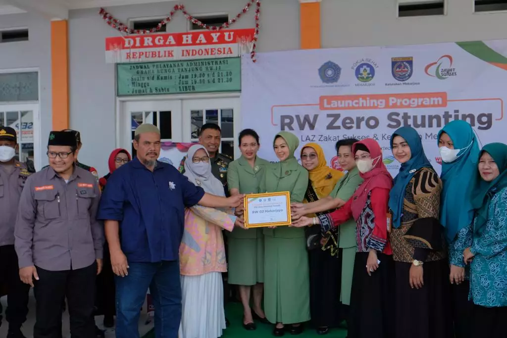 Kelurahan Mekarjaya bersama LAZ Zakat Sukses Depok Luncurkan RW Zero Stunting