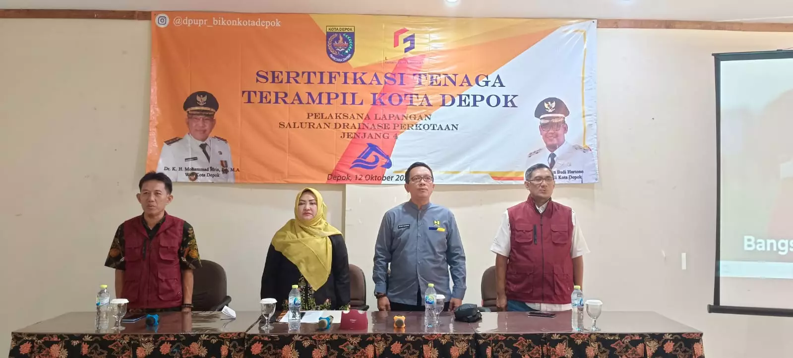 DPUPR Adakan Sertifikasi Bagi Tenaga Terampil Pelaksana Lapangan Saluran Drainase Perkotaan