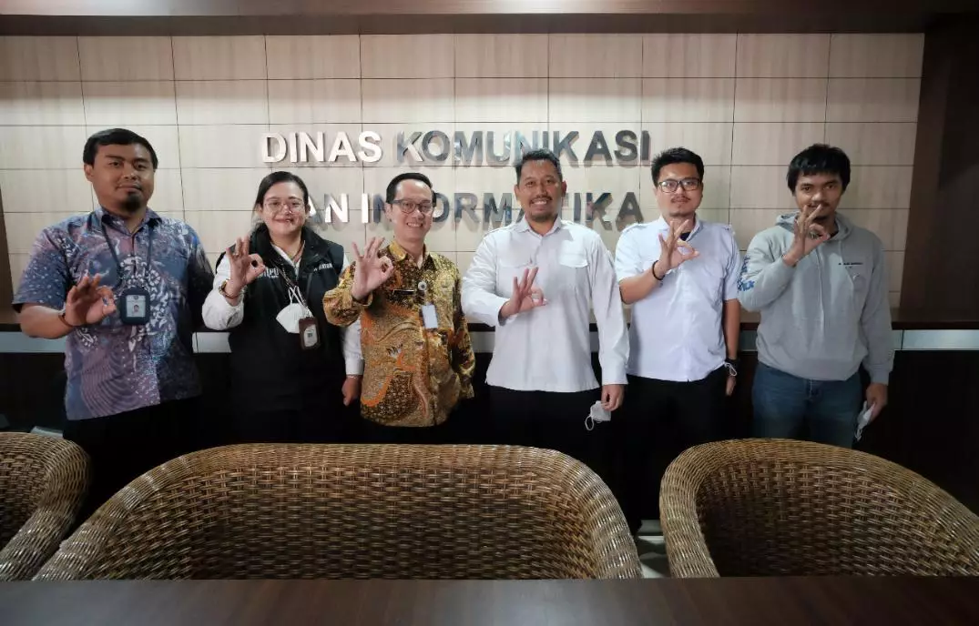 KPU Depok Belajar Aplikasi Teman Kerja ke Diskominfo