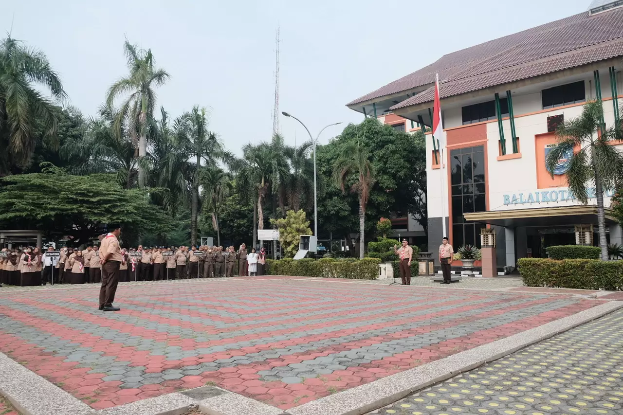 Ikuti Apel Pagi, ASN Pemkot Depok Kenakan Seragam Pramuka