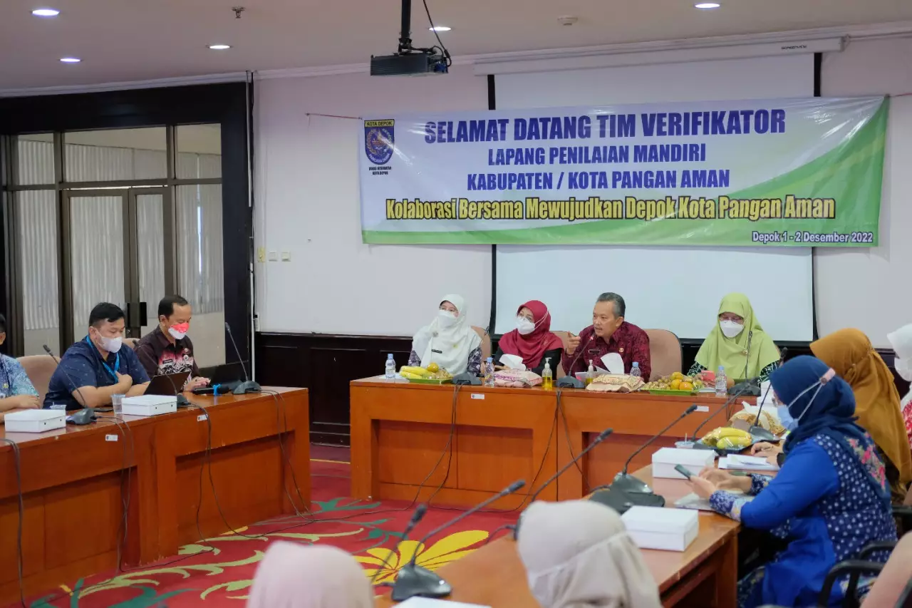 Pemkot Depok Terima Tim Verifikator Penilaian Kota Pangan Aman