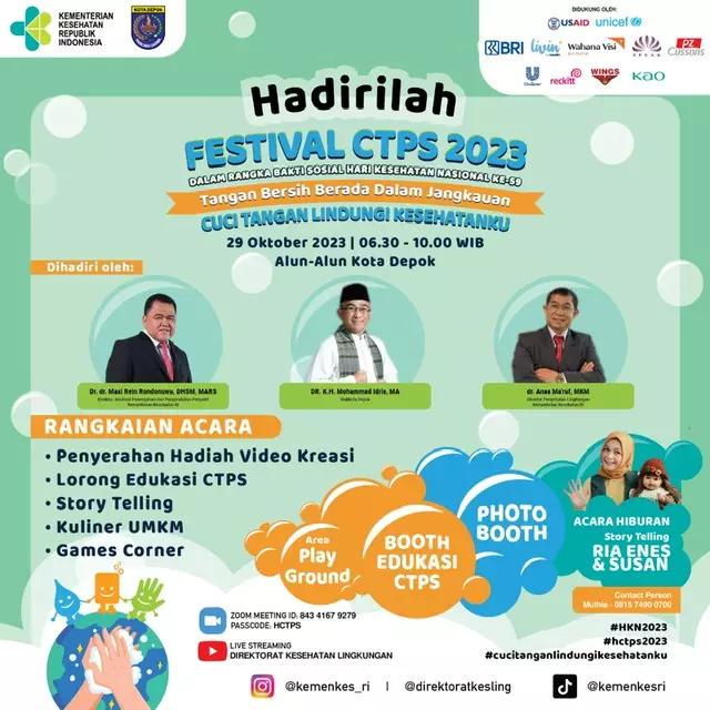 Ramaikan, Dinkes Depok Akan Gelar Festival CTPS 2023