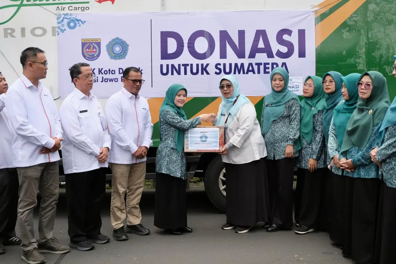 Peduli Sesama, TP-PKK Depok Salurkan 13,1 Ton Bantuan dan Dana Rp350 Juta untuk Sumatera