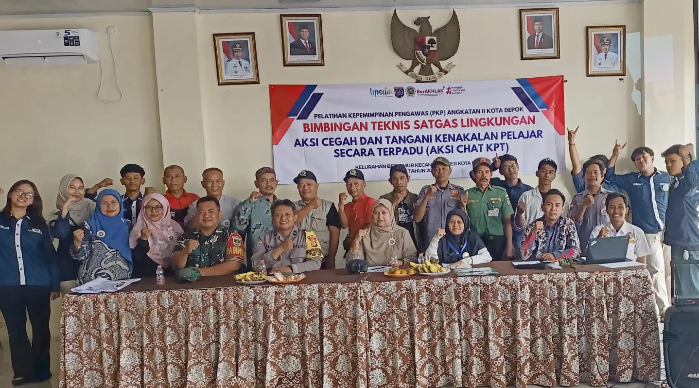 Warga Beji Timur Dibekali Bimtek Satgas Lingkungan Cegah Kenakalan Pelajar