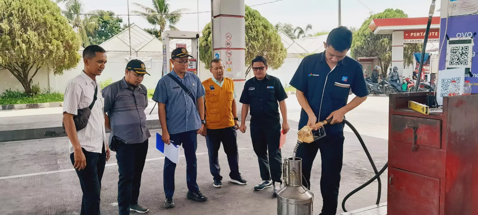 Jelang Nataru, Metrologi Legal Depok Cek Keakuratan Pompa Ukur SPBU