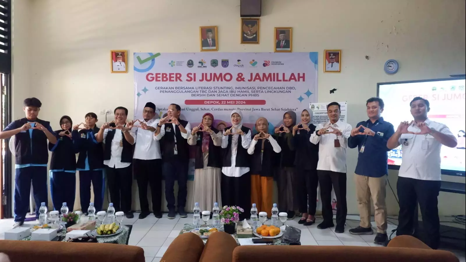 SMPN 8 Depok Jadi Lokus Pencanangan Geber Sijumo dan JamilLah, Entaskan TBC hingga Stunting