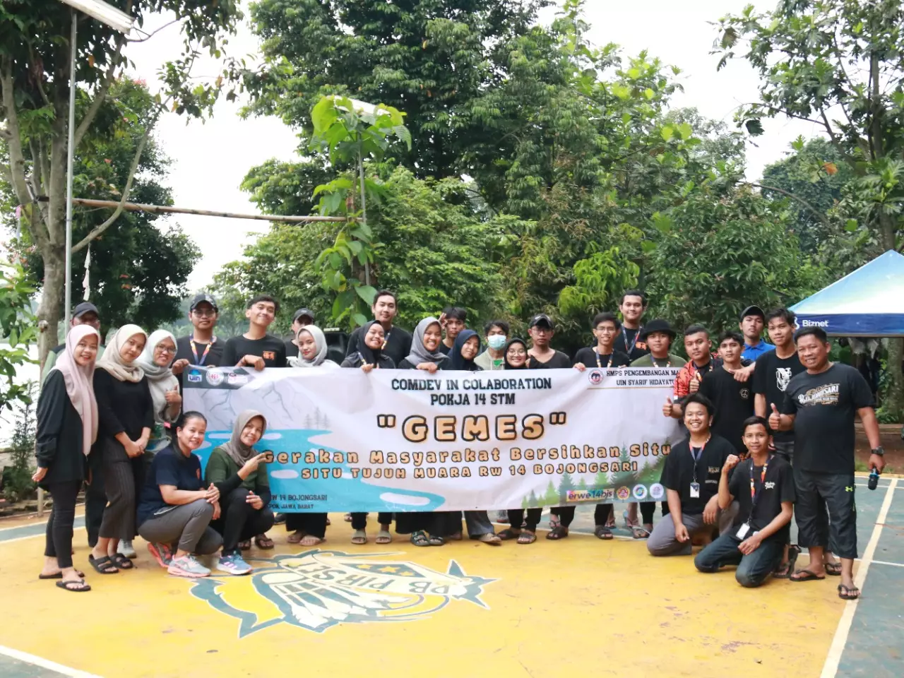 RW 14 Bojongsari Sambut Baik Program HMPS PMI UIN Jakarta