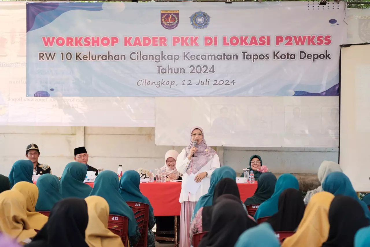 Bunda Elly Hadiri Workshop Kader PKK di Lokasi P2WKSS Cilangkap