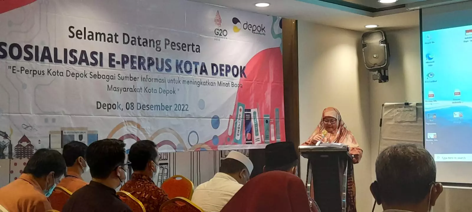 Diskarpus Sosialisasikan E-Perpus Kota Depok ke Masyarakat