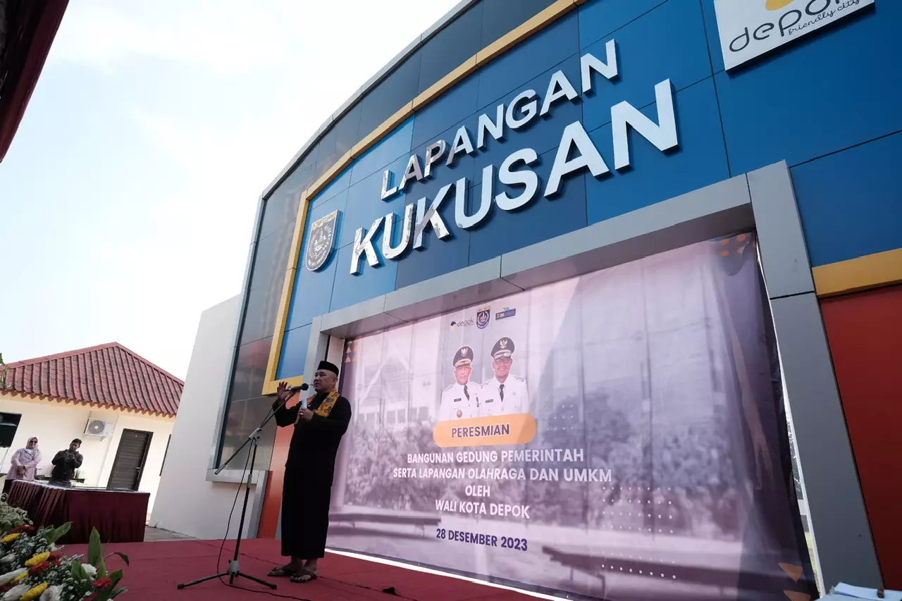 Wali Kota Depok Resmikan Lapangan Kukusan Kecamatan Beji