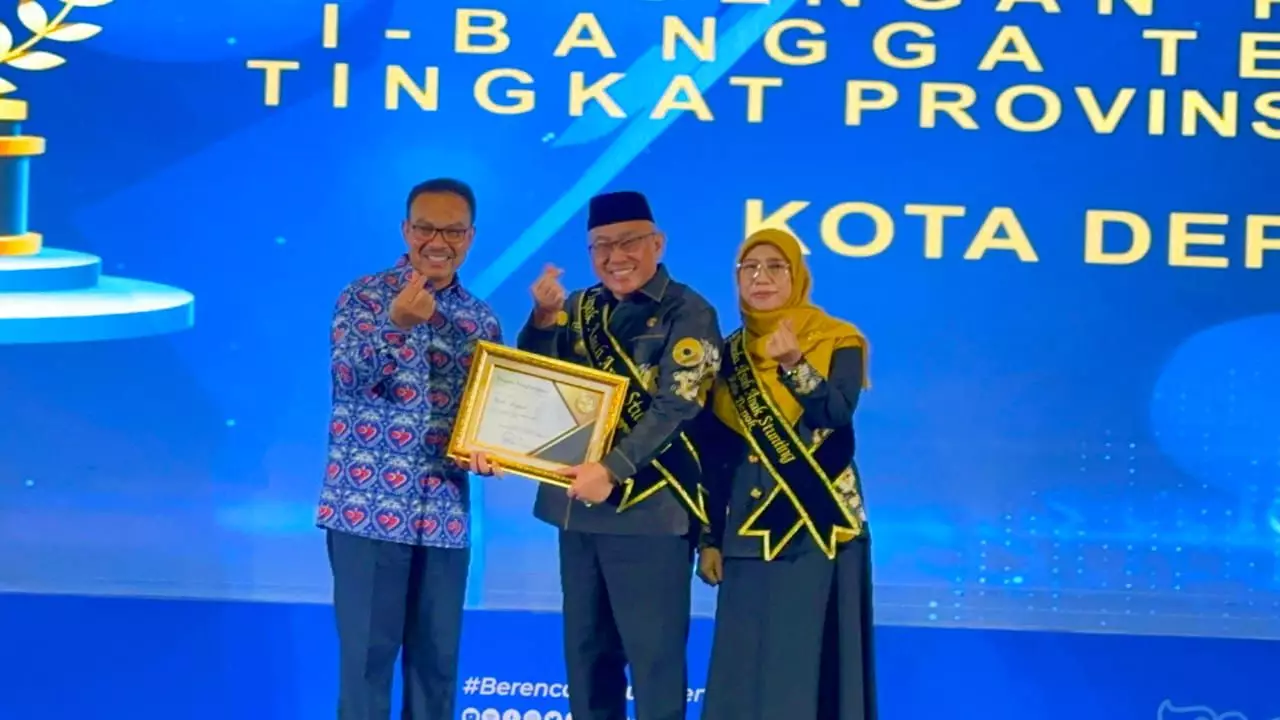 Depok Raih Penghargaan Khusus Kota Berpredikat iBangga Terbaik 1 Tingkat Jabar