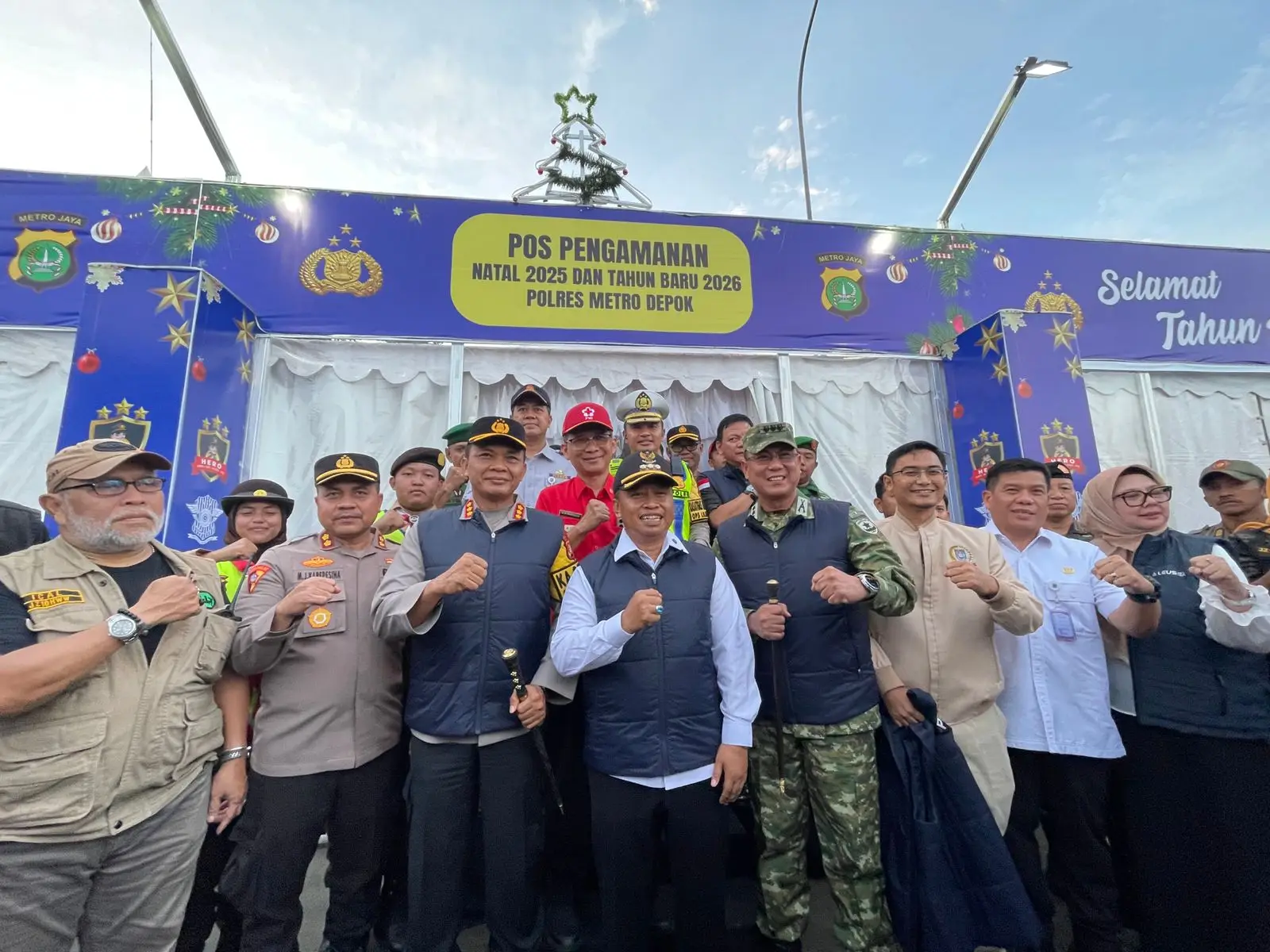 Wali Kota Depok Bersama Forkopimda Pastikan Perayaan Natal 2025 Berjalan Kondusif dan Lancar