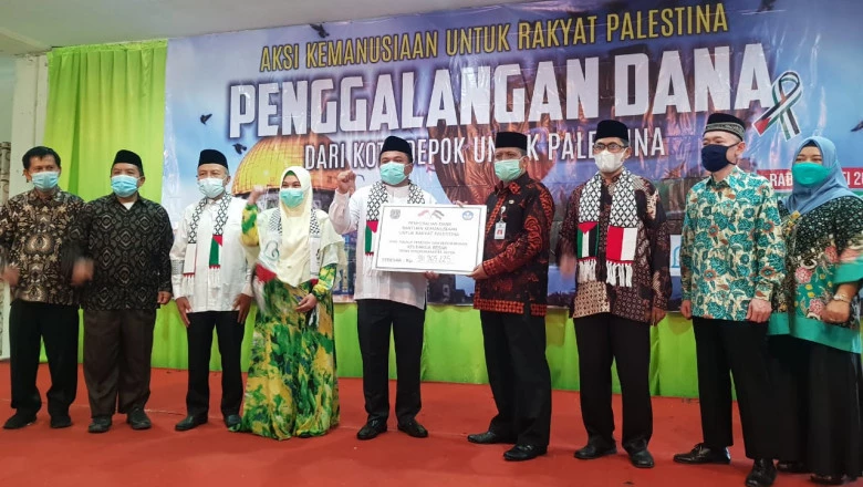 Disdik Depok Serahkan Donasi Rp 911 Juta untuk Palestina