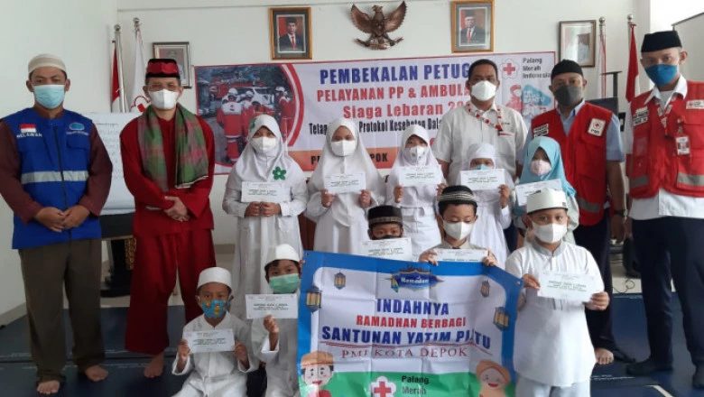 PMI Depok Berbagi Berkah Ramadan dengan Anak Yatim Piatu