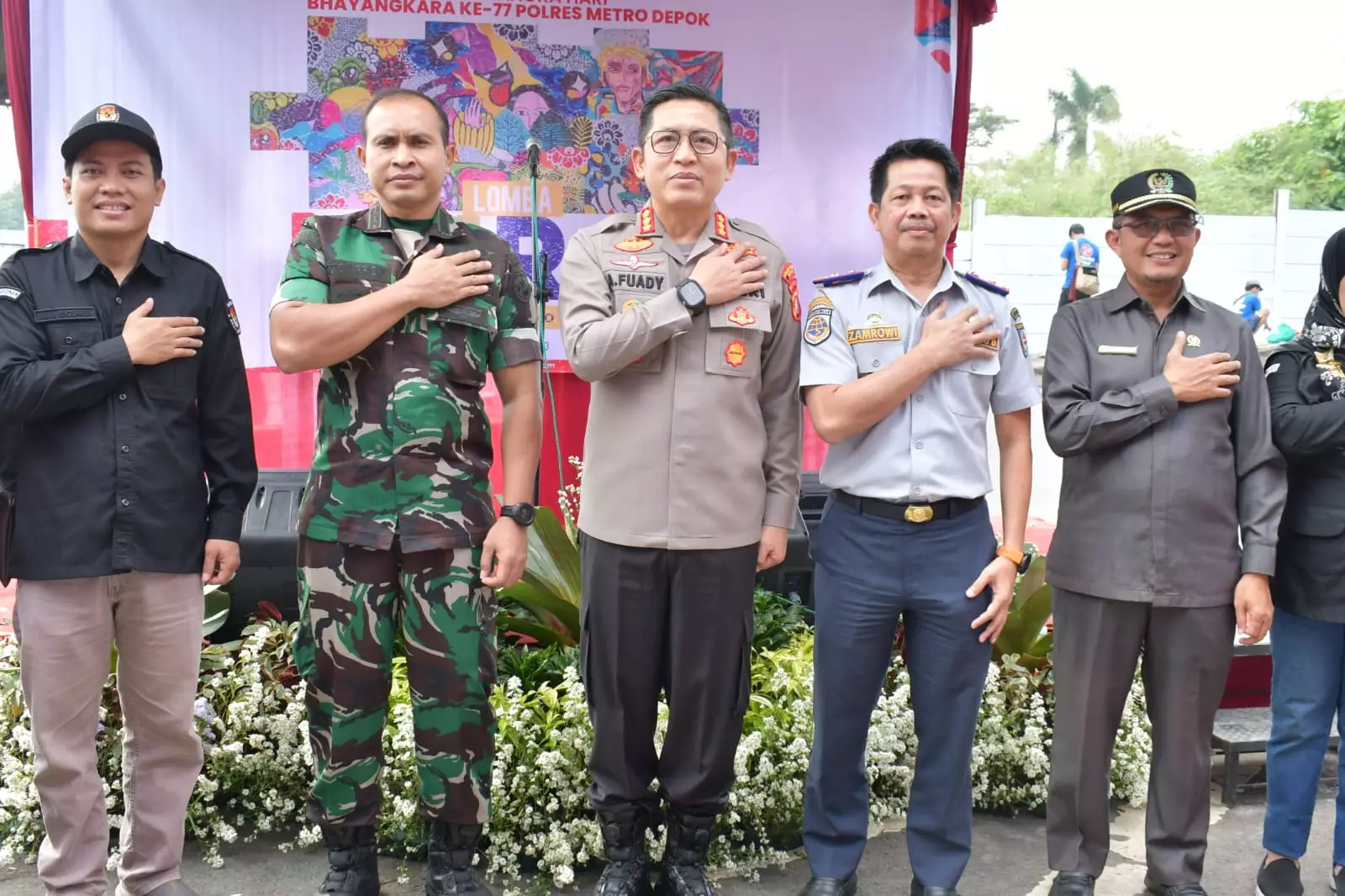 Meriahkan Hari Bhayangkara ke-77, Pemkot Dukung Lomba Mural Polrestro Depok