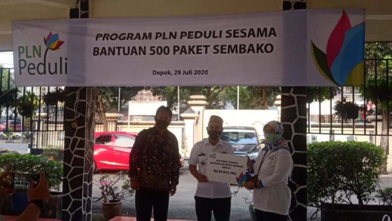 500 Warga Panmas Terima Paket Sembako dari Program PLN Peduli