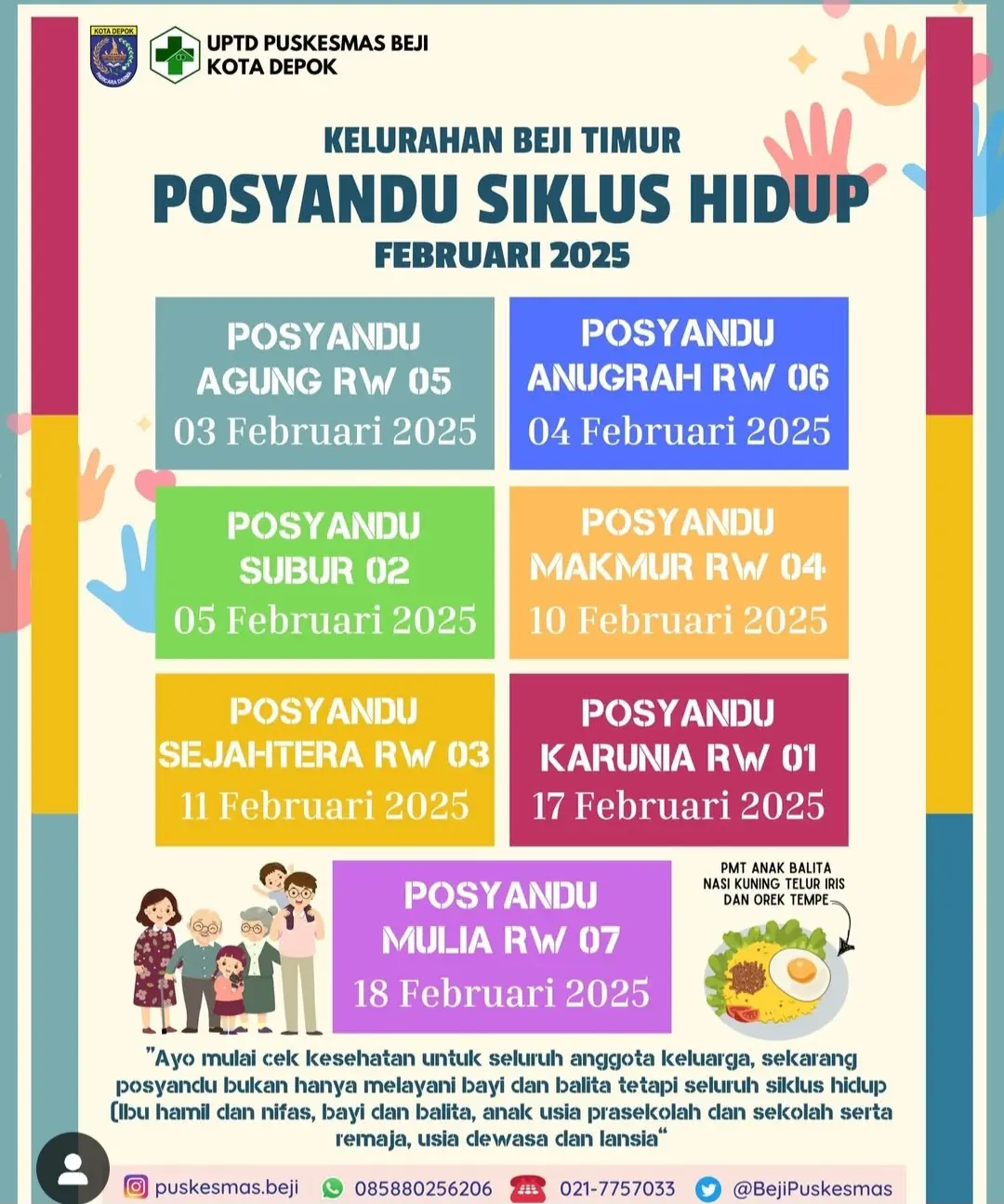 Kepala Puskesmas Beji Ajak Warga Rajin ke Posyandu, Berikut Jadwalnya Selama Februari 2025