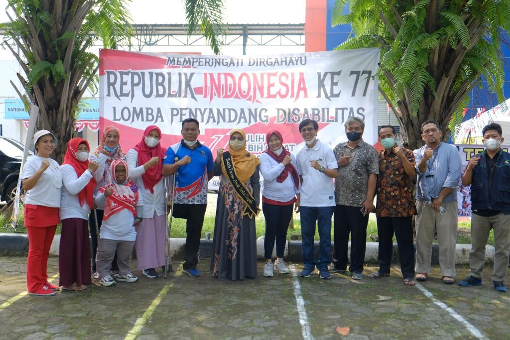 Bunda Elly Hadiri Lomba Penyandang Disabilitas bersama NPCI