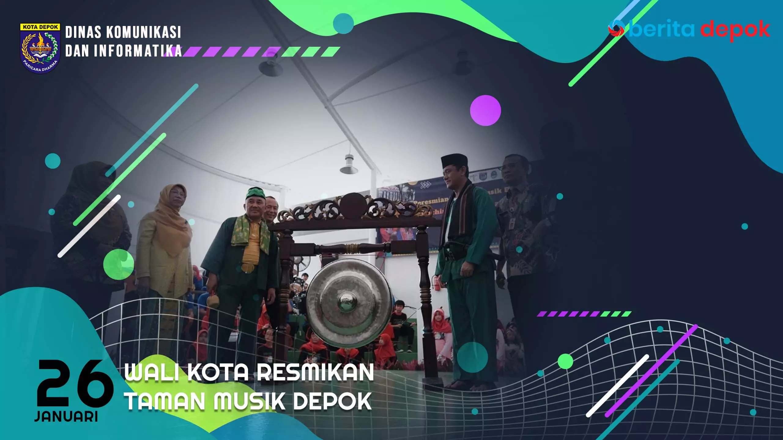 Video: Wali Kota Depok Resmikan Taman Musik Depok