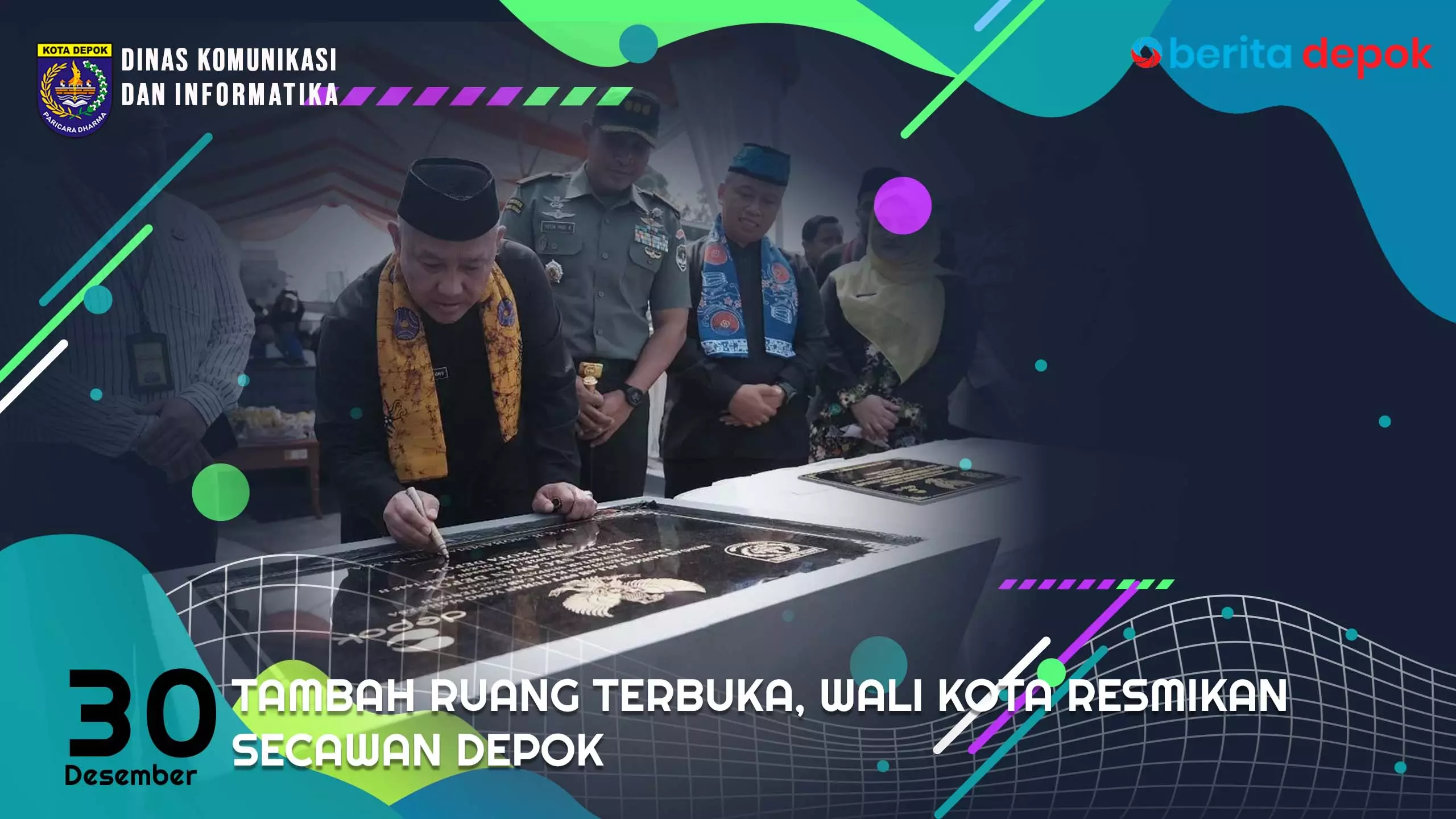 Video: Tambah Ruang Terbuka, Wali Kota Resmikan SeCAWAN Depok