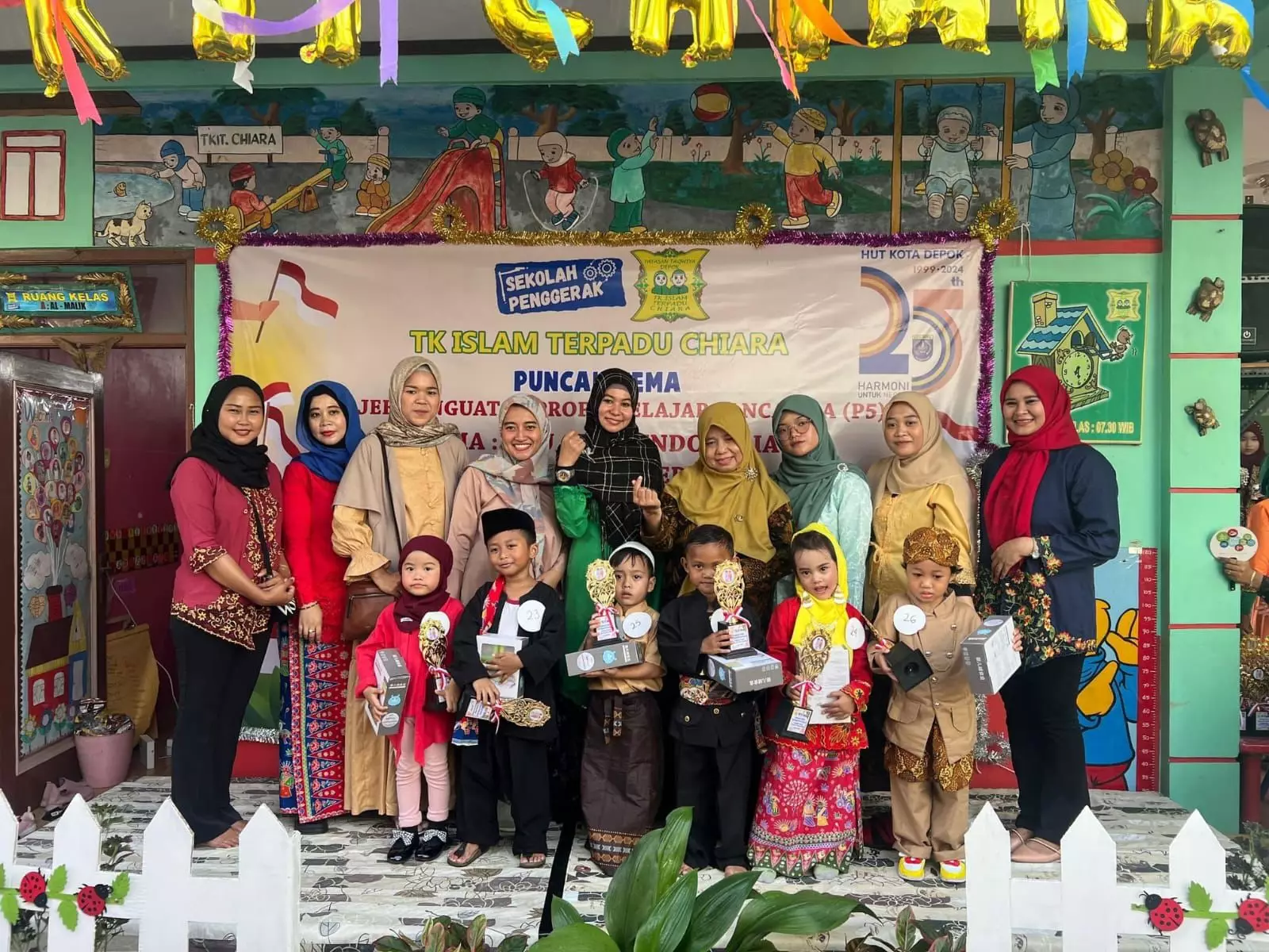 Hari Jadi Kota Depok, TK IT Chiara Gelar Fasyen Show Pakaian Daerah