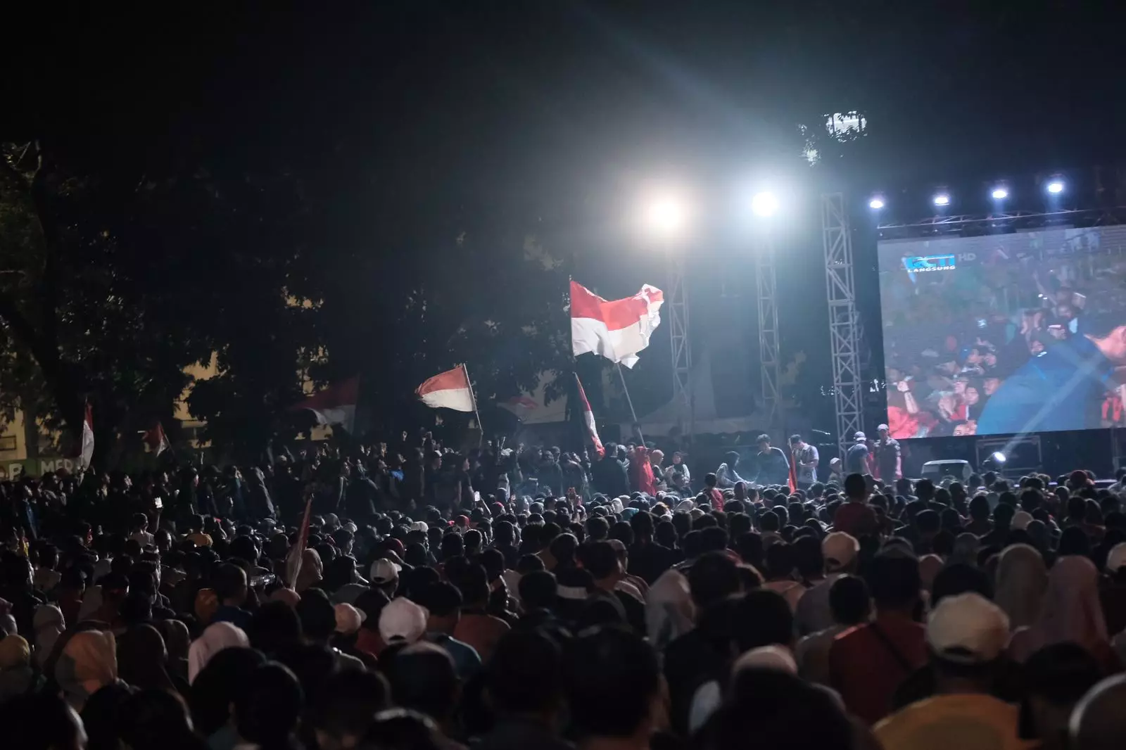 Nobar Semifinal Piala Asia U-23, Animo Pendukung Timnas Indonesia Luar Biasa