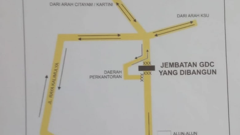 Jembatan GDC Diperbaiki, Warga Diminta Cari Jalur Alternatif