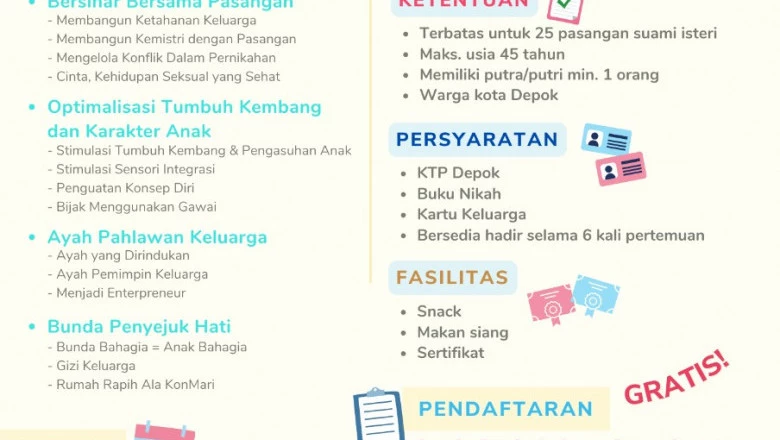 DP3AP2KB Buka Pendaftaran Sekolah Ayah Bunda Angkatan Kelima