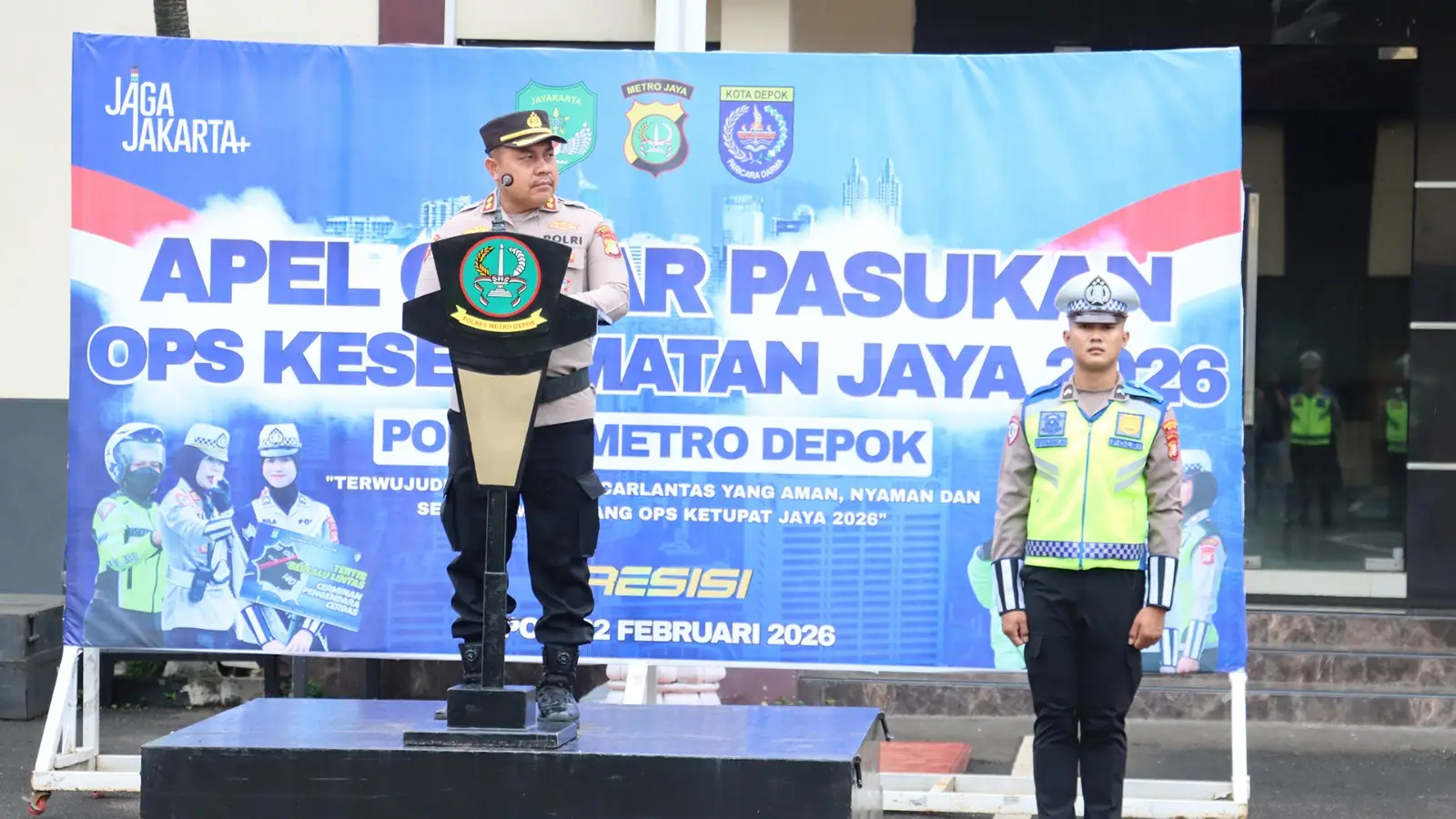 Operasi Keselamatan Jaya 2026 Dimulai, Polres Metro Depok Turunkan Kekuatan Penuh