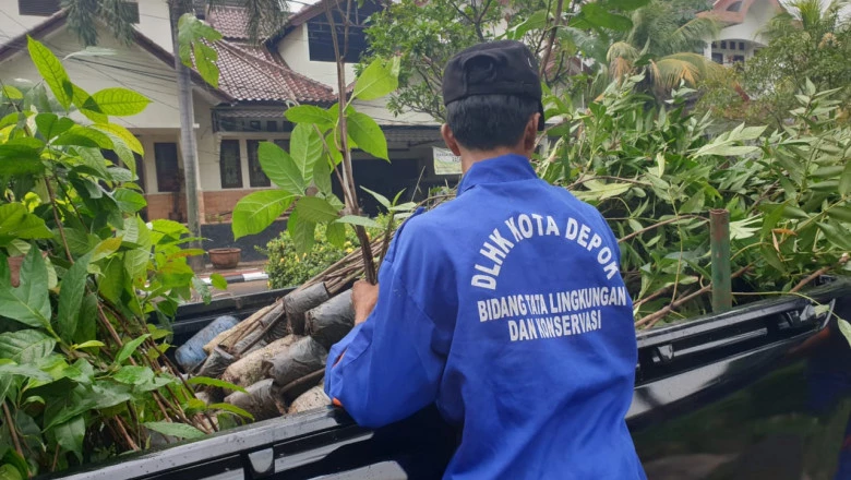 Bantuan Bibit Pohon dari DLHK Depok Diapresiasi Warga Gema Pesona 