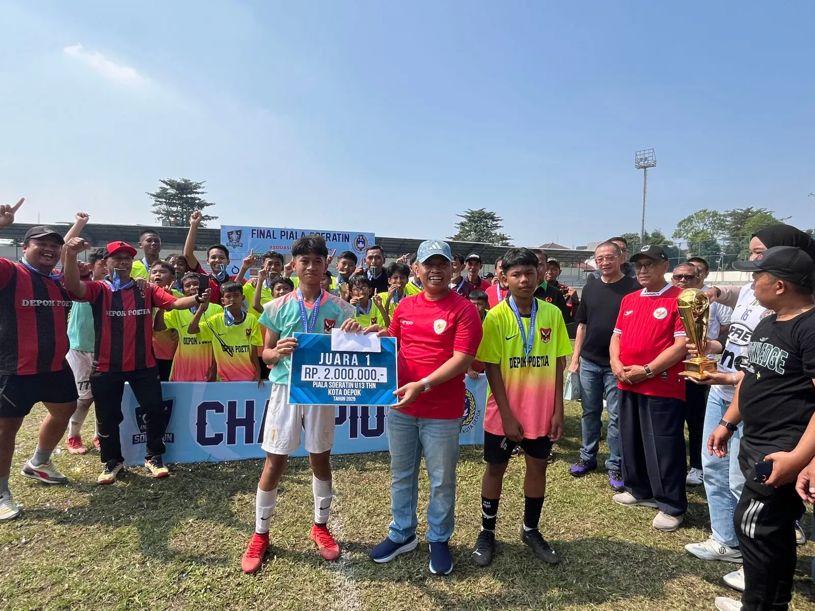 Tampil Apik di Laga Final, Depok Poetra dan PSP Sawangan Melaju ke Piala Soeratin U-13 Jabar