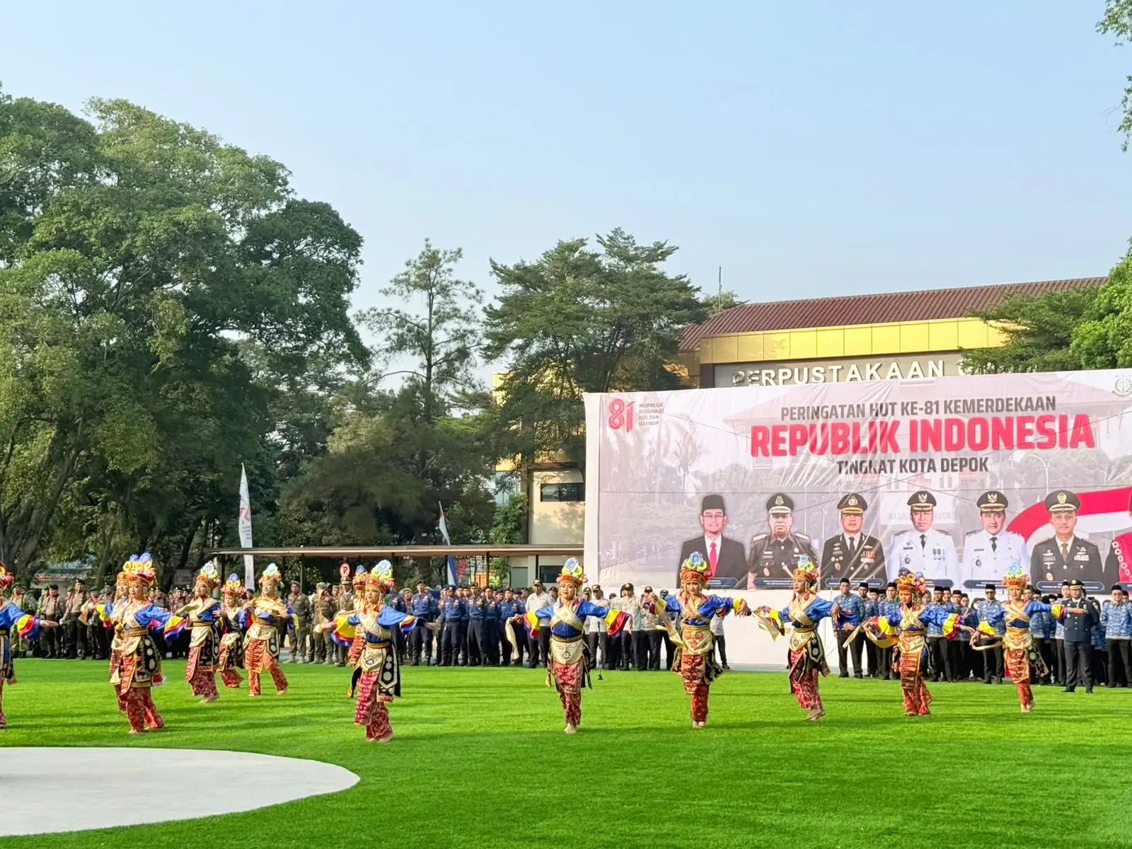 Greget Empok, 17 Penari LBNKD Suguhkan Tari Betawi Kekinian di HUT ke-81 RI Kota Depok