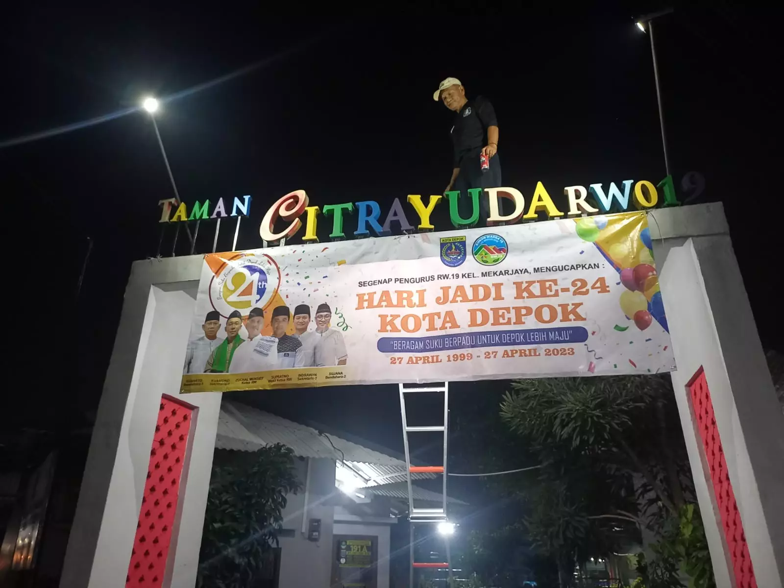 RW di Mekarjaya Bersolek Sambut Hari Jadi ke-24 Kota Depok