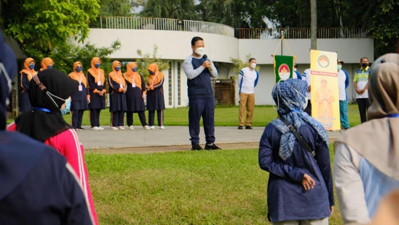 Senam Bersama DWP Depok, Sekda Pesan Jaga Kekompakan