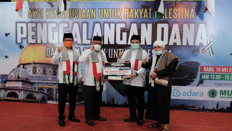 Wali Kota Depok Hadiri Acara Aksi Kemanusiaan Untuk Rakyat Palestina